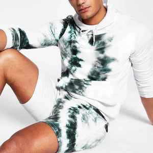 Unisex Breathable 100% Cotton Fleece High Quality Fitness Shorts Short Hoodie <b>Set</b> Autumn Gym Wear Casual Wholesale Tracksuit <b>Set</b> - Product Image 4