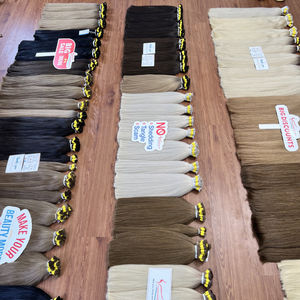 Extensiones de cabello humano vietnamita de pelo liso a granel Remy al por mayor, proveedor de cabello crudo sin enredos de doble estirado - Product Image 5