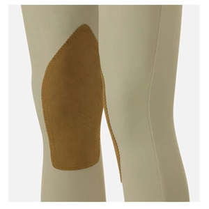 Women Training Equestrian Jodhpurs High Rise <b>Slim</b> Fit Breathable Solid Color with Leather Knee <b>Patch</b> for Riding - Product Image 4