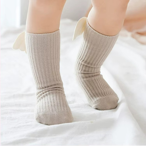 Baby Girls <b>Knee</b> <b>High</b> <b>Socks</b> Angel Wing Summer Autumn Cotton <b>Socks</b> Solid Candy Color Kids Toddler Short <b>Socks</b> for Children - Product Image 2