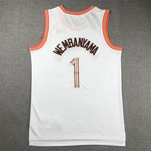 <span class=keywords><strong>Maillot</strong></span> de <span class=keywords><strong>basket</strong></span> sans manches pour homme San Antonio <span class=keywords><strong>Spurs</strong></span> 2025 City Edition avec nom et numéro thermocollés - Product Image 2
