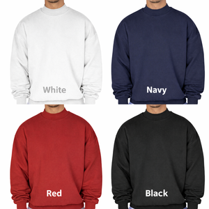 Sudadera Unisex de Alta Calidad, 100% Algodón, Cuello Redondo, Color Negro, Estilo Desgastado, Personalizable, Transpirable, 360g - Product Image 3