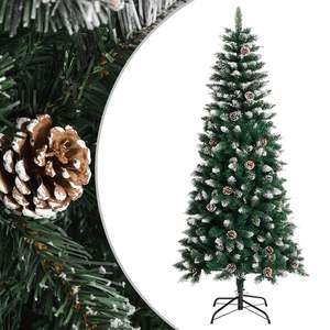 59.1\" <b>Green</b> PVC Artificial <b>Christmas</b> Tree with Stand Festive Holiday Decorations - Product Image 1