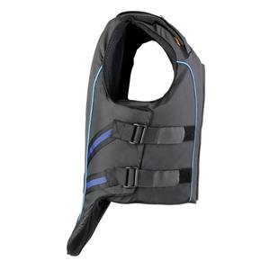 Chaleco de Equitación Transpirable de Neopreno Unisex, Chaleco de Seguridad Ecuestre Protector con Cierre de Velcro y Ribete Azul - Product Image 3
