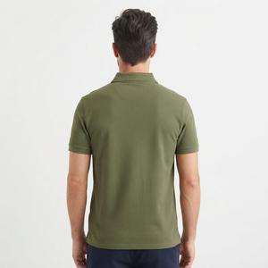 <b>Men's</b> Knitted T-<b>Shirt</b> Quick Dry Anti-pilling <b>Short</b> <b>Sleeve</b> Casual Collared Top for Summer Outdoor Sports Daily Wear Red Classic - Product Image 3