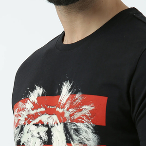 T-shirt pour homme à manches courtes, personnalisé, imprimé, 100% coton, décontracté, sportswear, fitness, gym, respirant, séchage rapide - Product Image 4