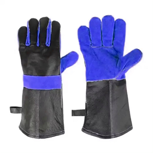 Guantes de Trabajo de Seguridad Industrial de Cuero Vacuno con Palma de Cuero Dividido y Dorso y Puño de Cuero Granulado, para Soldadura TIG - Product Image 5