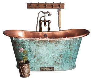 Recién llegado, bañera caliente de cobre moderna y elegante, construcción de Metal sólido, diseño único para uso en el baño de adultos - Product Image 3