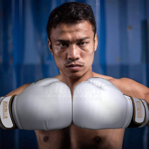 Guantes de Boxeo de Cuero Duraderos para Entrenamiento Físico y Práctica en el Gimnasio, Soporte Cómodo para la Muñeca, Diseño Unisex de Larga Duración - Product Image 6