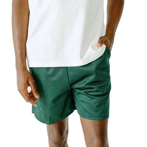 Training Wear Mens 100% Polyester Mesh Shorts <b>Elastic</b> Waistband Custom Graphic Sublimation Print Men's Shorts - Product Image 5