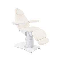 Fauteuil de salon de beauté multifonctionnel électrique réglable à 3 moteurs, lit de massage inclinable avec accoudoirs, table de massage haute densité