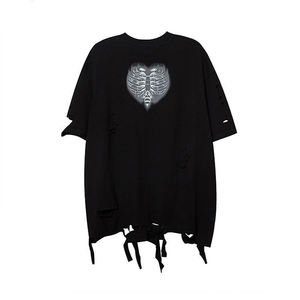 Camiseta de Manga Corta Estilo Hiphop para Hombre, Vintage, Estilo Americano, Oversize, Tallas Grandes, 100% Algodón Ecológico - Product Image 6