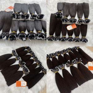 Paquetes de cabello humano Super Bone Straight longitud 6 "y 8" disponible para enviar 100% cabello humano vietnamita precio al por mayor - Product Image 2