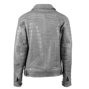 Men's for Embossed Leather Bomber <b>Jacket</b> ODM Wholesale Genuine Cowhide Vintage <b>Slim</b> <b>Fit</b> Winter - Product Image 5