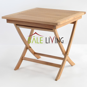Mesas de Comedor Modernas Hechas de Madera de Teca Envejecida de Alta Calidad con Acabado Liso, Ecológicas, Aptas para Uso en Interiores/Exteriores - Product Image 2