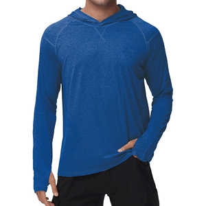Sudadera con Capucha de Manga Larga para Hombre, Color Verde Azulado, de Secado Rápido, para Pesca - Product Image 3