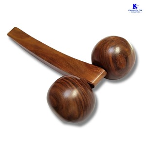 Rouleau de massage dorsal en bois K Star, petit rouleau d'acupression pour le soin quotidien de la colonne vertébrale, outil pour soulager rapidement les douleurs musculaires raides. - Product Image 2