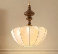 Mid-Century Modern Eisen-Pendelleuchte mit Stoffschirm, Deckenmontage, für Innenräume, Wohnzimmer, Heimdekoration, Handgefertigt, Umweltfreundlich, Diwali