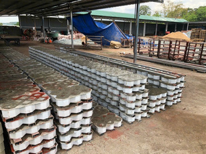 แม่พิมพ์พลาสติก PP จากโรงงานโดยตรง สำหรับแผ่นปูหญ้าคอนกรีต 8 รู - Product Image 2