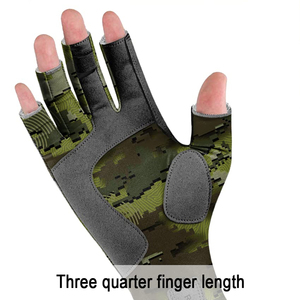 Guantes de Pesca con Protección UV, Tejido de Alta Calidad, Transpirables, Medios Dedos, para Deportes - Product Image 4