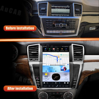 Autoradio Android 13 12,1'' avec navigation GPS, écran Tesla pour Mercedes Benz ML GL 2012-2015, lecteur multimédia DVD pour voiture