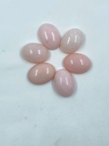 พลอยโอปอลสีชมพูธรรมชาติจากเอธิโอเปีย โอปอลเวโล แบบคาโบชอง 6 ชิ้น น้ำหนัก 58.10 กะรัต สำหรับทำเครื่องประดับ - Product Image 4