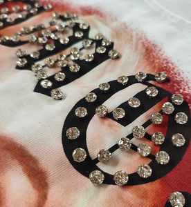 <b>Rhinestone</b> Custom Graphic Printed Tank <b>Top</b> Hip Hop 300g Heavyweight Cotton Boxy Fit Men's Streetwear Sleeveless T Shirts - Product Image 2
