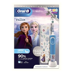Oferta Especial: <span class=keywords><strong>Cepillo</strong></span> de <span class=keywords><strong>Dientes</strong></span> Eléctrico Recargable Oral B D100 <span class=keywords><strong>Frozen</strong></span> para Niños con Cerdas Suaves y Diseño Divertido para Uso Diario - Product Image 2