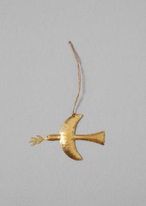Brass Heart Ornament Handcrafted Hanging Decor Traditional Christmas Decoration - Product Image 4
