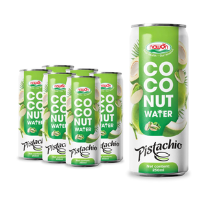 Bebidas de Agua de Coco de Vietnam, 330 ml, Enlatadas, 100% Jugo de Coco, Fabricante de Marca Privada OEM, Marca Nawon, Muestra Gratuita - Product Image 4