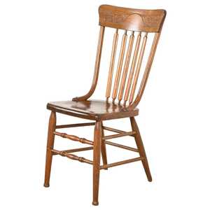 Dark <b>Oak</b> High Back Dining Chair Solid Wood <b>Frame</b> Padded Leather Seat Professional Hotel Restaurant Cafe Side Seating Furniture - Product Image 4