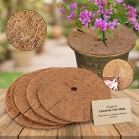 Paillis de coco organique en fibres de coco, tapis brun style moderne, largeur 1200 mm (4 pieds), film de paillage de jardin réutilisable et respirant