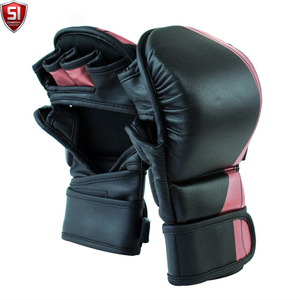 ถุงมือ MMA หนัง PU คุณภาพสูง แบบเปิดนิ้ว ดีไซน์ติดตีนตุ๊กแก ปรับสายรัดข้อมือได้ สำหรับศิลปะการต่อสู้ มวย - Product Image 2