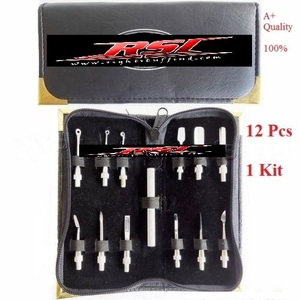 12 pcs <b>Blackhead</b> <b>Extractor</b> and Pimple Popper Kit Vacuum Pimple Remover Tool for Acne Spot Treatment Black Color - Product Image 6