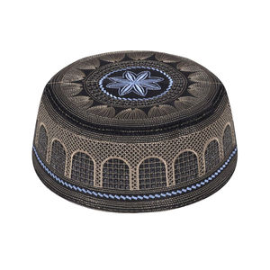 Chapeaux de prière musulmans ethniques personnalisables de haute qualité, chapeau Kufi, chapeau de prière, couvre-chef islamique, couvre-tête - Product Image 1
