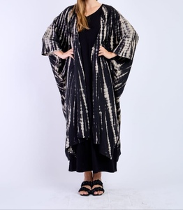 Abaya longue en polyester respirant de style turc, magnifique, noire, traditionnelle islamique, pour femmes saoudiennes, Dubaï 2026 - Product Image 1