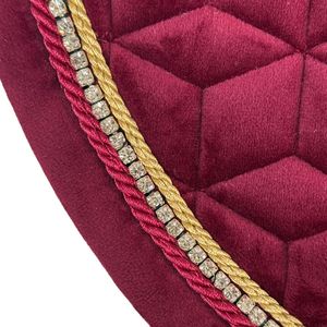 BRAND ZONE1995 Tapis de selle sans armature en coton satiné, personnalisé, classique, pour sports équestres, avec doublure en maille hautement matelassée, durable et confortable pour chevaux - Product Image 4