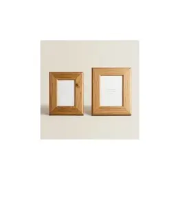 Foto rahmen aus Naturholz und hand gefertigtes Produkt mit poliertem und 2-teiligem dekorativem Tisch geschirr für Schlafzimmer