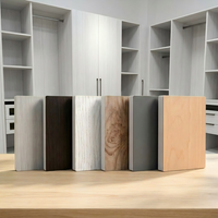Panneau en mousse PVC stratifié imitation bois, écologique, ignifuge et résistant à l'humidité, pour armoires