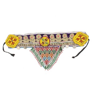 Cinturón Vintage para Danza del Vientre, Cinturón Tradicional Afgano, Kuchi Tribal BB099A, Antiguo, Banjara, Cinturones con Cuentas Hechos a Mano, Vintage Real - Product Image 1