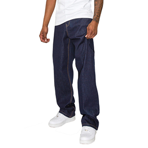 Jeans Anchos Personalizados para Hombre, Estilo Vintage, Lavado Enzimático, Desgastados, Estilo Hip Hop Urbano, para Primavera y Otoño - Product Image 4