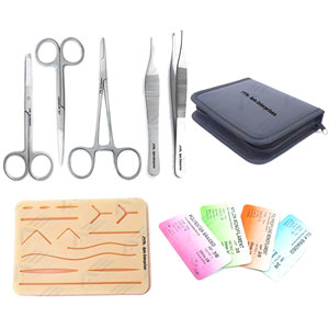 Kit de Sutura, Instrumentos Quirúrgicos, Herramientas de Simulación, Kit de Práctica de Sutura, Kit de Entrenamiento de Sutura, Kit de Práctica de Sutura Duradero - Product Image 1