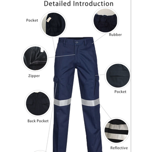 Pantalones de Trabajo de Alta Visibilidad con Cinta Reflectante de Alta Calidad OEM, Pantalones de Seguridad para la Construcción - Product Image 3