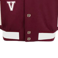 Nouvelle veste de baseball de qualité supérieure personnalisée pour adultes et jeunes, veste de varsity en polaire colorée, logo personnalisé