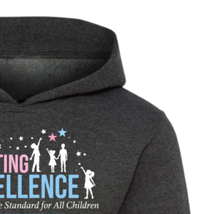 Sweat à capuche gris chiné foncé pour jeunes, en mélange de coton doux, à manches longues, décontracté, mode, pour tous les jours - Product Image 3