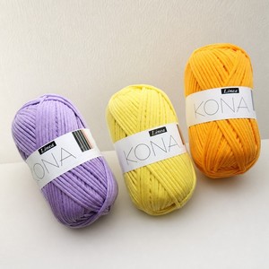 ไหมฝ้ายสีคอตตอน KONA ไหมอะคริลิกผสมฝ้ายและไนลอน สำหรับถักโครเชต์และถักมือ น้ำหนัก 65 กรัม ไหมถักโครเชต์ขายส่ง - Product Image 5
