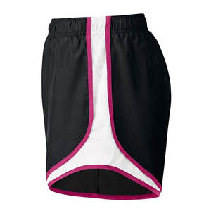 Shorts de sport légers taille haute pour femmes, en polyester et coton respirant, avec logo personnalisé, taille élastique, vente en gros - Product Image 5