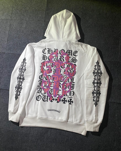 Sudadera con capucha de invierno para hombre, de moda, con estampado de corazones, informal, de algodón y elastano, de marca personalizada, corte oversize, efecto lavado - Product Image 3