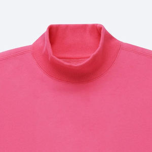 Sudadera de cuello alto para mujer, nueva colección de invierno 2026, con logo personalizado impreso en la parte delantera, forro polar sólido, transpirable, de secado rápido y antipilling. - Product Image 6