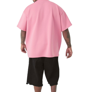 2025 Men's Casual T-Shirt Oversized 100% Cotton Plain <b>Short</b> <b>Sleeve</b> & Regular Length 2025 Collection - Product Image 2